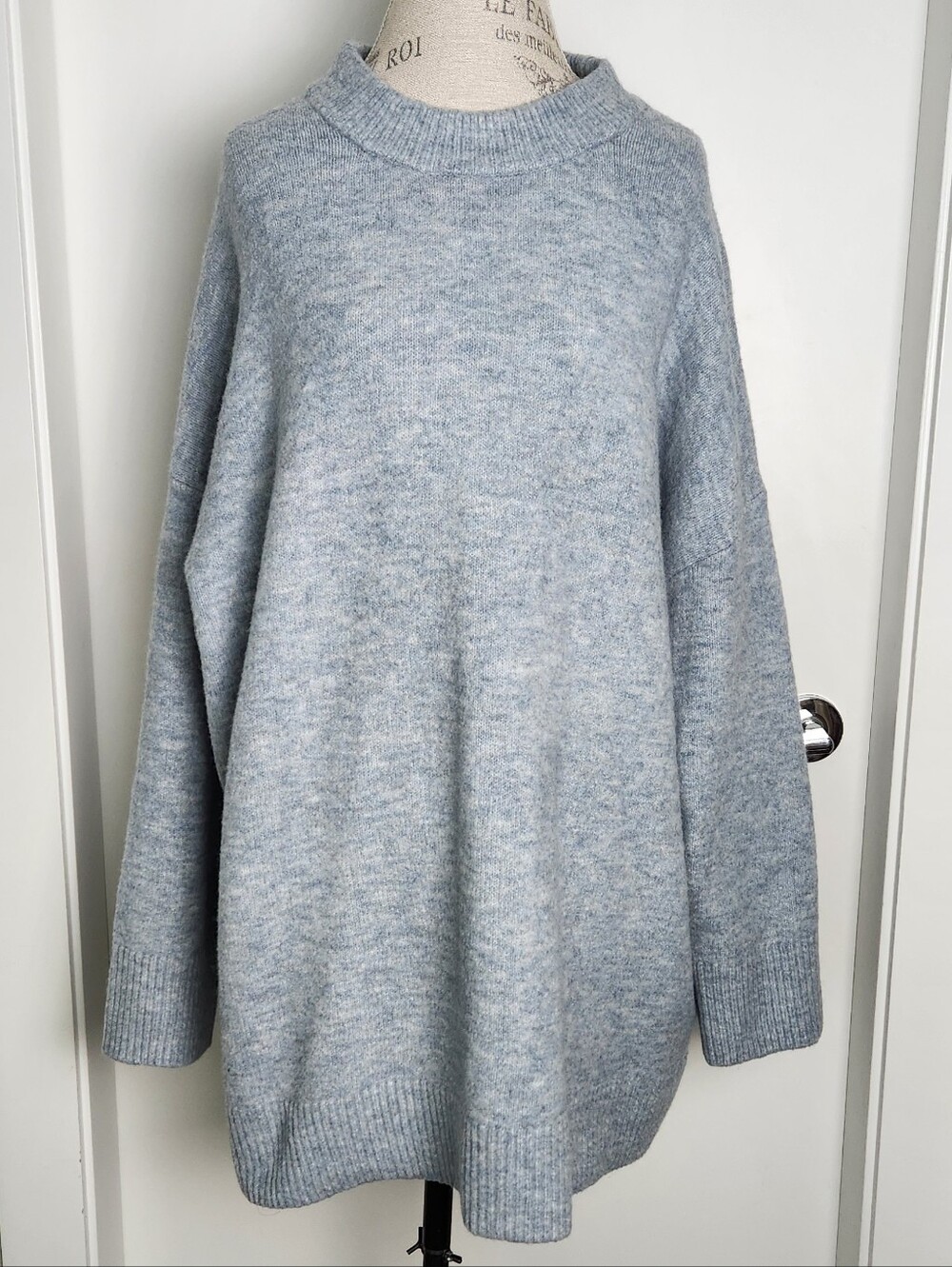 Thick Oversized Heather Knit Sweater